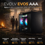 PC Gamer LevelUP Evolv EVO5 AAA R5 4500 16GB 480GB RX 7600 8GB PRETO