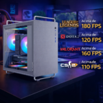 PC Gamer LevelUP Evolv EVO5 MOBA R5 4500 16GB 480GB RX 570 8GB CINZA
