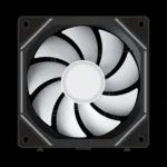 Fan Ocypus Gamma F12 Uni ARGB preto com iluminação ARGB nas hélices e laterais