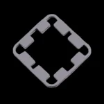 Detalhe do protetor de espuma Thermal Grizzly instalado em processador Ryzen AM5