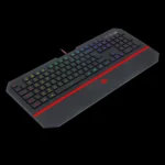 Detalhe do apoio de pulso integrado do teclado Redragon Karura 2