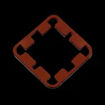 Vista lateral do protetor Thermal Grizzly para CPUs AMD Ryzen AM5