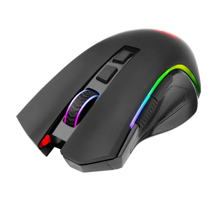 Mouse Redragon Griffin M602-KS com design ergonômico e botões laterais