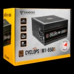 Fonte Gamdias Cyclops 650W instalada em gabinete gamer