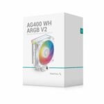 Air Cooler Deepcool Ag400 Wh Argb V2 Branco 4 Heatpipes 120m - Imagem 9