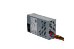 Fonte Bluecase Flex 1U 200W bivolt prata vista traseira com conectores