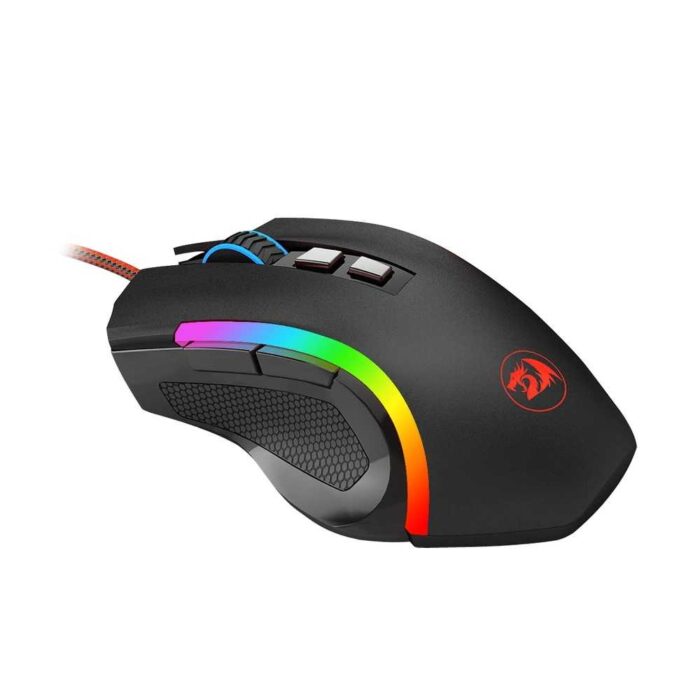 Mouse Gamer Redragon Griffin M607 com cabo revestido em nylon trançado