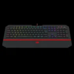 Vista lateral do teclado Redragon Karura 2 mostrando design slim