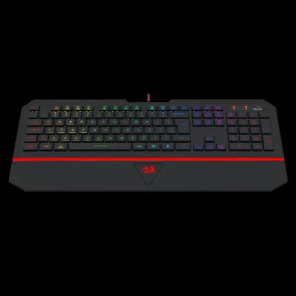Vista lateral do teclado Redragon Karura 2 mostrando design slim