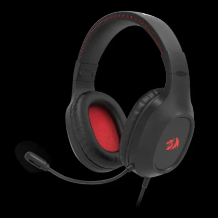 Headset gamer Redragon Grim preto vista frontal