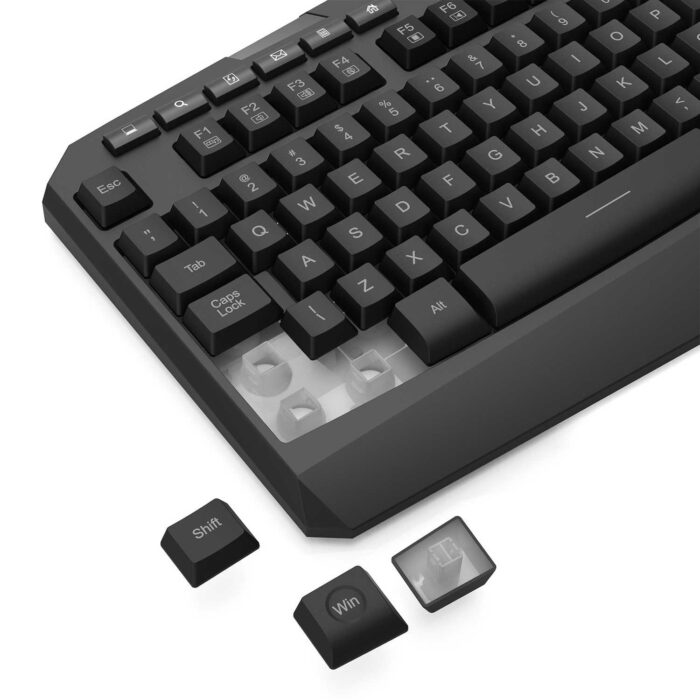 Teclado Gamer Wireless Redragon Harpe PRO Membrana ABNT2 PT - Imagem 4