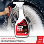 Frasco do limpa pneus e borrachas ERASER 500 ml da Redragon Auto Care