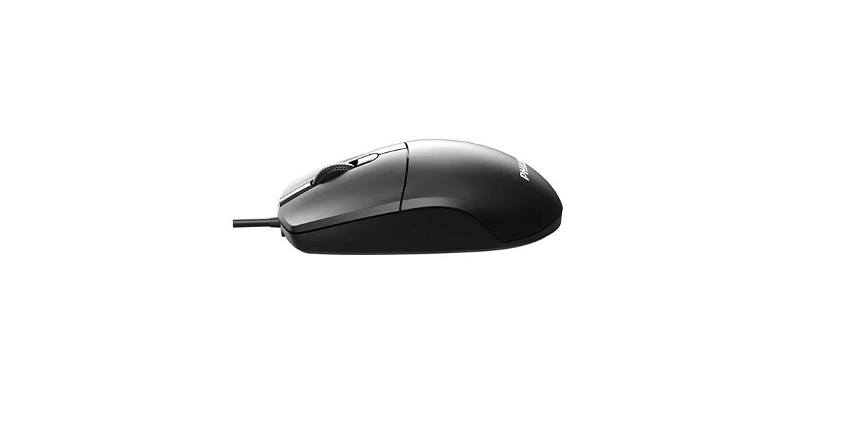 35321fce65ae2328413d11a2f1f071b2.png Mouse Philips SPK7247 preto com acabamento fosco visto de frente