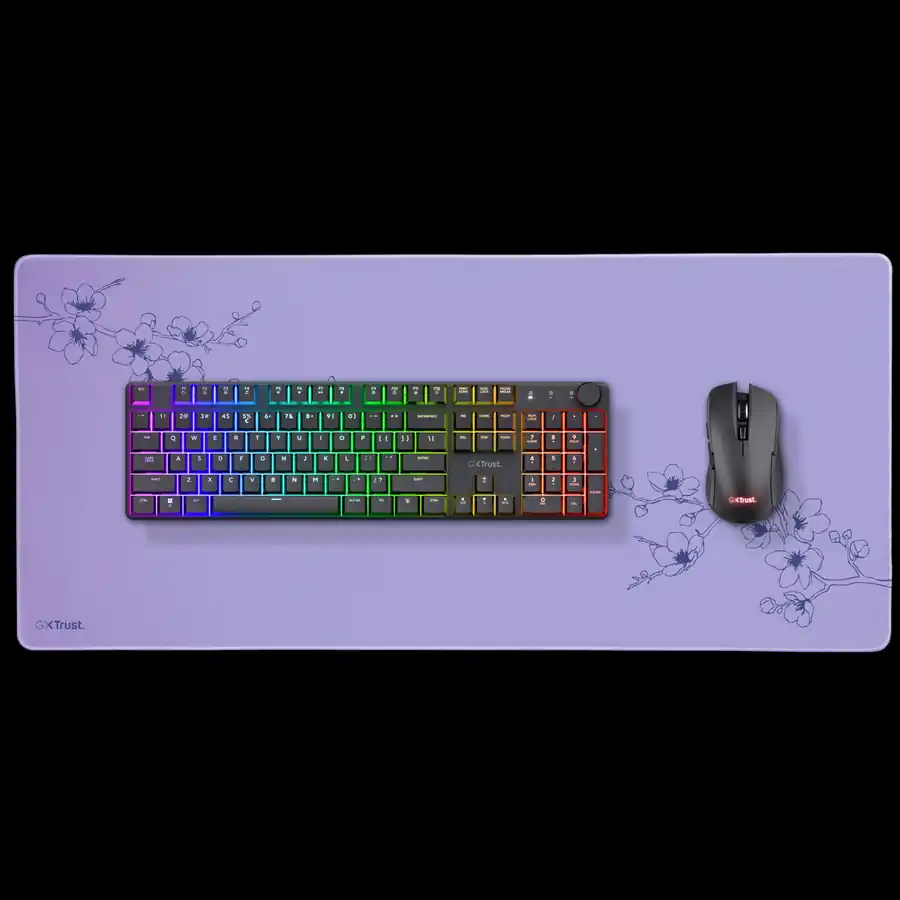 4fd4c12e0b15ab071fa04201389da294.webp Mouse Pad Gamer Trust Blossom 900x400x3mm Antiderrapante - Imagem 1