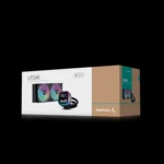 Componentes do Water Cooler DeepCool LP240 com iluminação RGB ativa