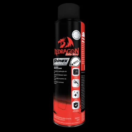 Frasco da cera nano impermeabilizante Redragon Shinex para plásticos automotivos