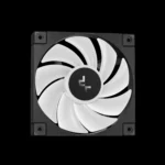 Radiador e fans RGB do Water Cooler DeepCool LP240 em close