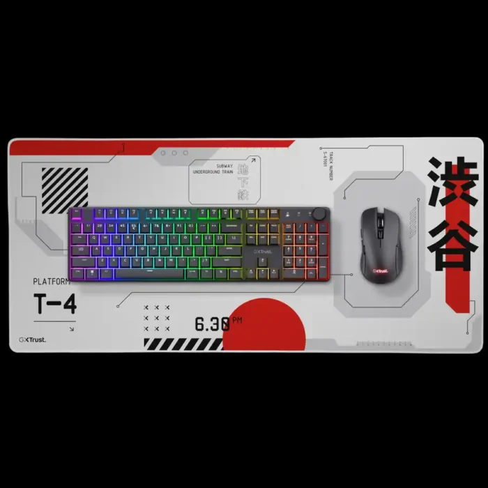Base antiderrapante em borracha natural do mouse pad Trust Japan