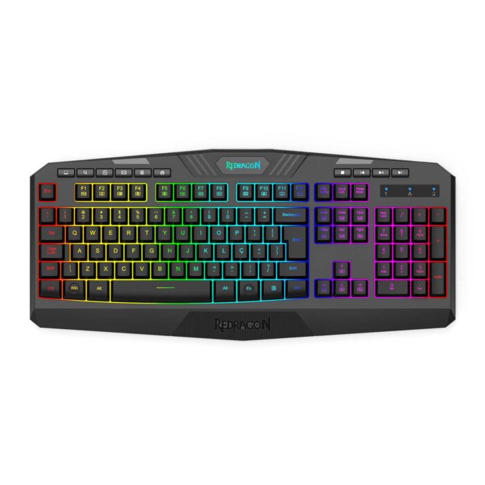 Teclado Gamer Wireless Redragon Harpe PRO Membrana ABNT2 PT - Imagem 6