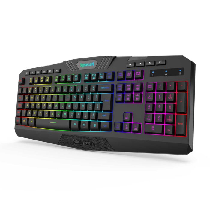 Teclado Gamer Wireless Redragon Harpe PRO Membrana ABNT2 PT - Imagem 8