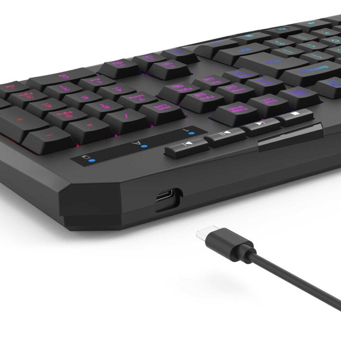 Teclado Gamer Wireless Redragon Harpe PRO Membrana ABNT2 PT - Imagem 3