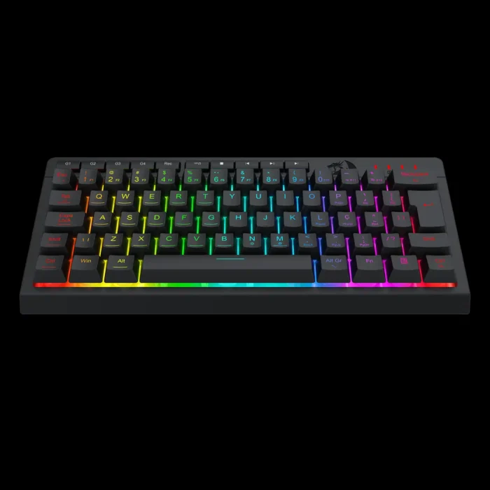 Detalhe do cabo USB Tipo-C removível do teclado Redragon Shiva 61