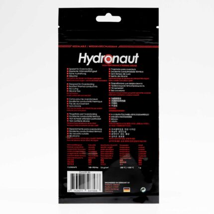 Seringa de pasta térmica Thermal Grizzly Hydronaut 1g para aplicação