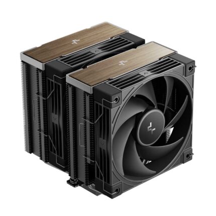 Air cooler Deepcool AK620 G2 preto vista frontal com dual tower