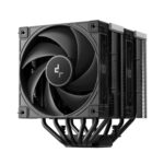Detalhe do topo em madeira do air cooler Deepcool AK620 G2