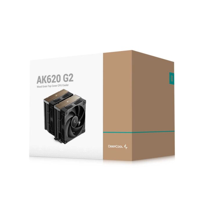 Air cooler Deepcool AK620 G2 instalado em setup gamer com iluminação ambiente