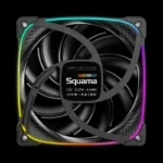 Fan Geometric Future Squama 3003 ARGB com iluminação ARGB ativa