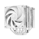 Air cooler Deepcool AK620 G2 branco vista frontal com heatpipes e fan