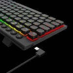 Teclado Mecânico Redragon SION RGB Sw Brown Low Profile PTBR - Imagem 2
