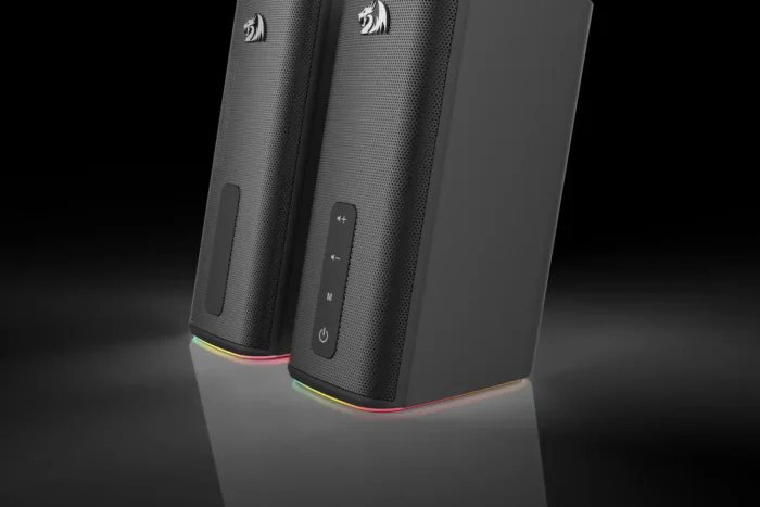 CAIXA DE SOM GAMER CONNIE RGB PRETO GS814 - Imagem 4