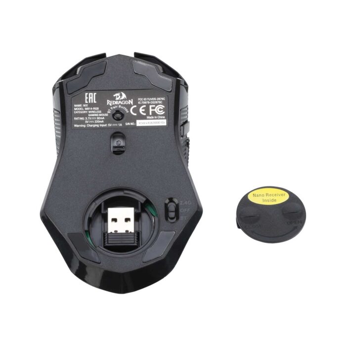 MOUSE GAMER REDRAGON NIX RGB PRETO S/F - Imagem 8