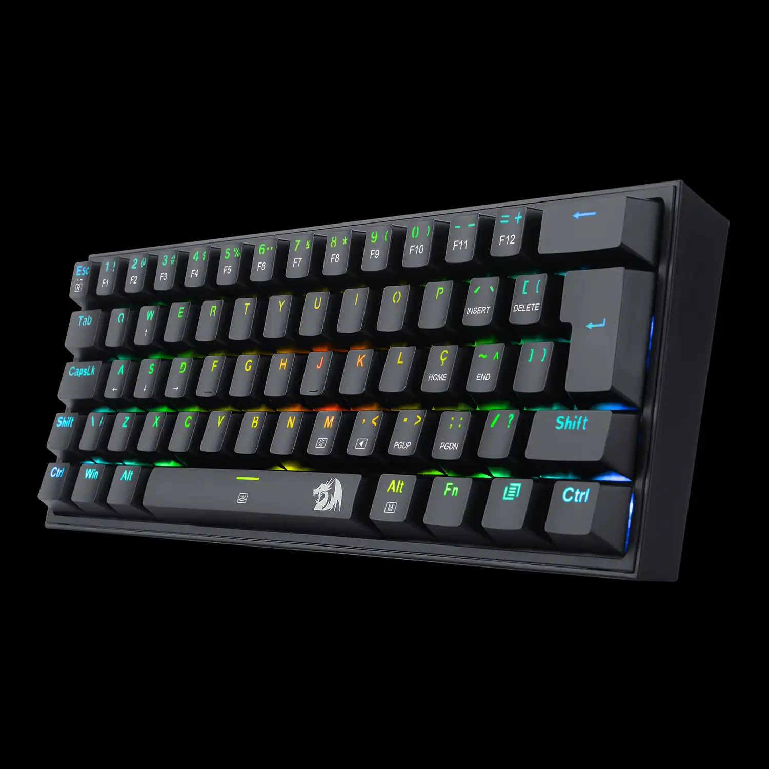 64d717390a20000f7ecab5c4efd493c5.webp Teclado Mecânico Redragon Fizz RGB Switch Marrom k617-RGB - Imagem 1