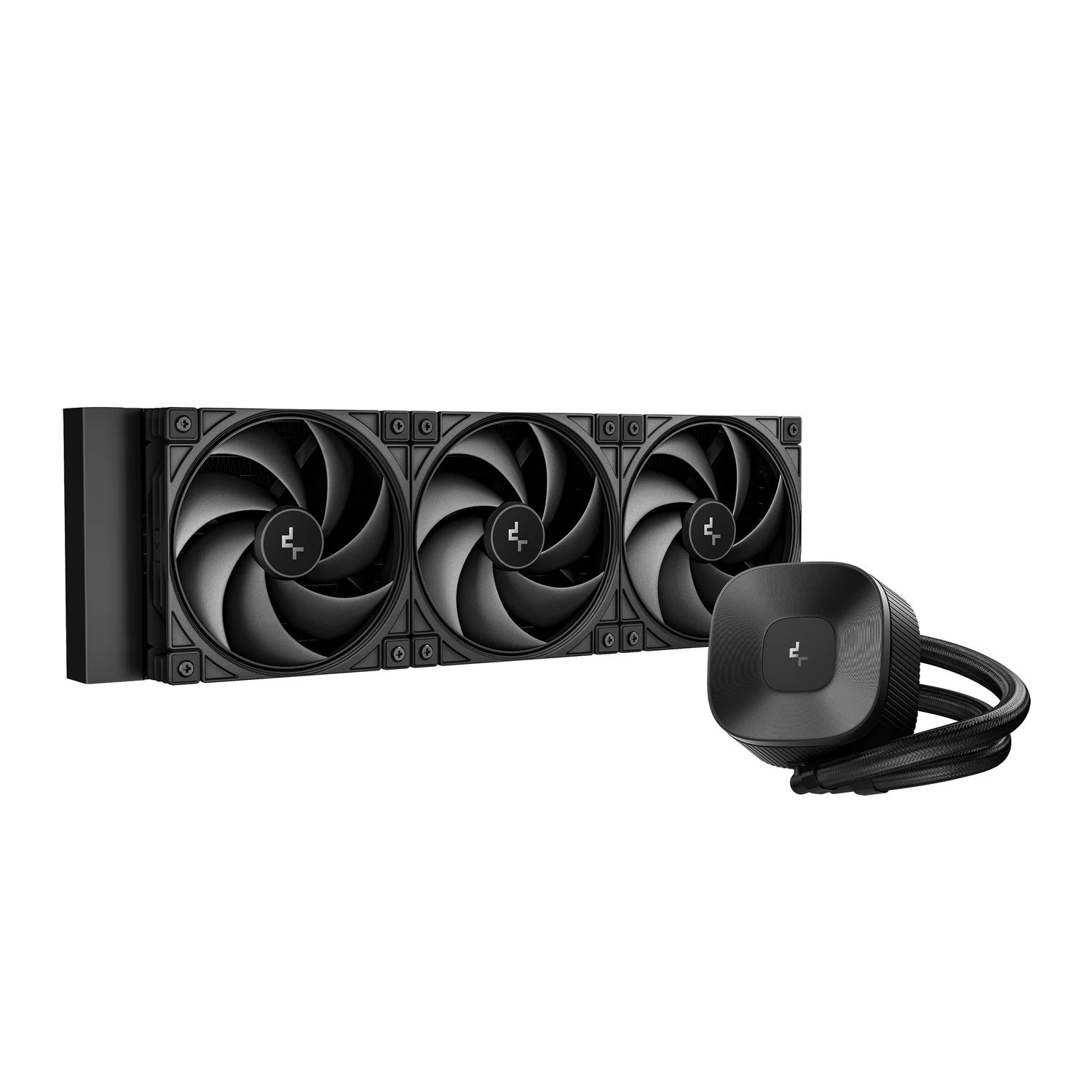 6cb6f287a4b3b2d21ac0ad87f5dcc1fd.webp Water Cooler DeepCool LE360 V2 Zero Dark All Black 360mm - Imagem 1