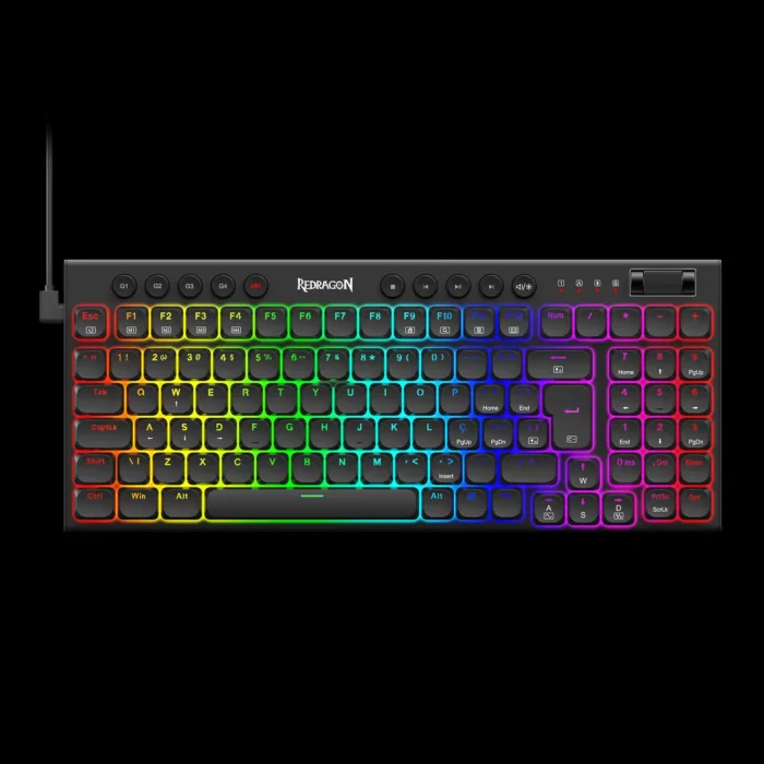 Teclado Mecânico Redragon SION RGB Sw Brown Low Profile PTBR - Imagem 4