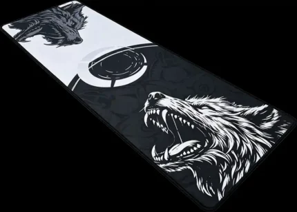 Detalhe da base emborrachada antiderrapante do mousepad Kalkan Howl