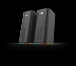 CAIXA DE SOM GAMER CONNIE RGB PRETO GS814 - Imagem 2